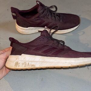 adidas Women's Athletic Shoes in Burgundy and White